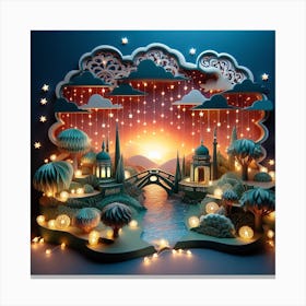 Night In The City 1 Canvas Print