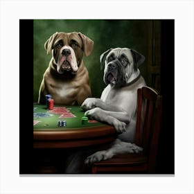 Poker Dogs 12 Canvas Print