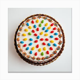 Cake With Sprinkles Canvas Print