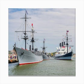 British Warships 1 Canvas Print