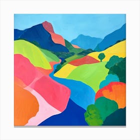 Colourful Abstract Durmitor National Park Montenegro 4 Canvas Print