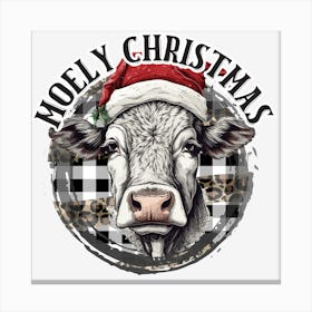 Mooly Christmas Canvas Print