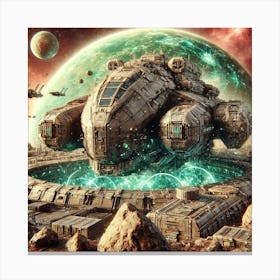 Gaia Class Fortress Terraforming Capabilities Canvas Print