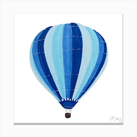 Blue Hot Air Balloon Canvas Print