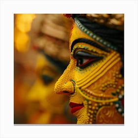 Portrait Of Hindu Goddess Canvas Print