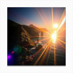 Sunrise Over The Ocean Canvas Print