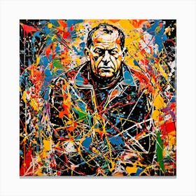 Jackson Pollock Colors Canvas Print