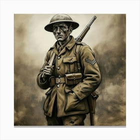 WWI Soldier Canvas Print