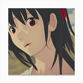 Girl With Red Eyes Canvas Print