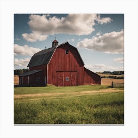 Red Barn 4 Canvas Print