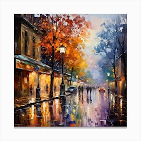 Paris At Night Canvas Print