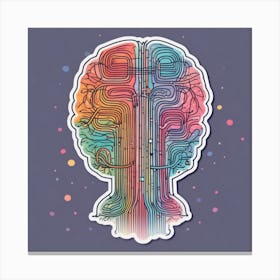 Abstract Brain 6 Canvas Print