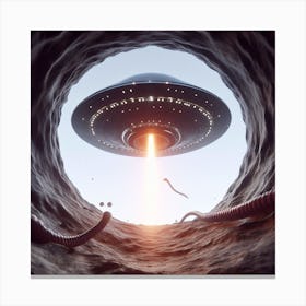 Alien Spaceship 2 Canvas Print