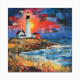 Contemporary Lighthouse 4 Canvas Print