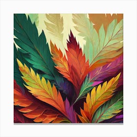 Colorful Leaves Canvas Print