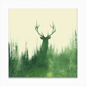 Deer In The Woods Canvas Print