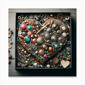 Heart Of Jewelry Canvas Print