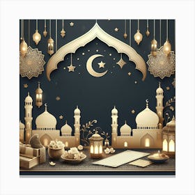 Muslim Ramadan 4 Canvas Print