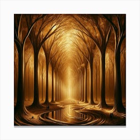 Golden Forest 16 Canvas Print