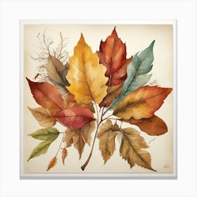 Autumn Leaves 19 Art Print 2 Canvas Print