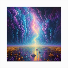 Lightning In The Sky 1 Canvas Print