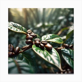 Coffee Beans In The Forest 3 Canvas Print