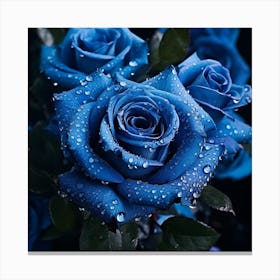 Blue Roses 1 Canvas Print