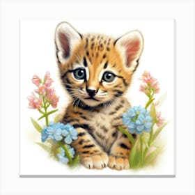 Cheetah Kitten Toile