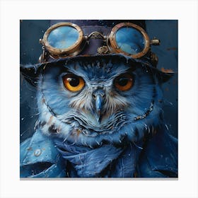 Steampunk Owl 6 Canvas Print