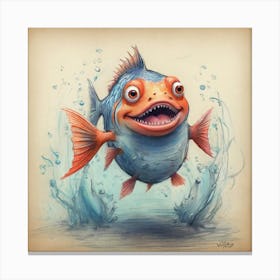 Funny Fish 1 Canvas Print