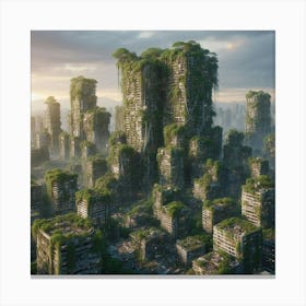 Futuristic Cityscape 1 Canvas Print