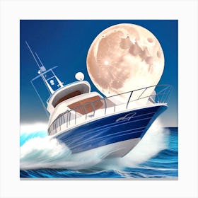 Moonlight Cruise 36 Canvas Print