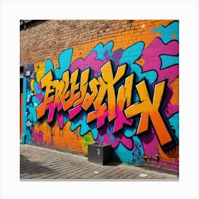 Street Soul: Graffiti and Urban Energy Canvas Print