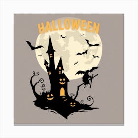 Halloween Castle Canvas Print