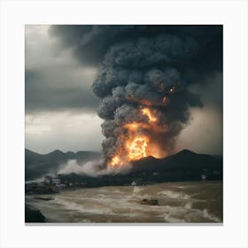 Chinese Oil Spill Canvas Print