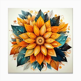 Autumn Flower Canvas Print