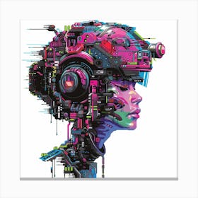 Futuristic Woman 10 Canvas Print