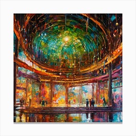 Building With A Dome Canvas Print