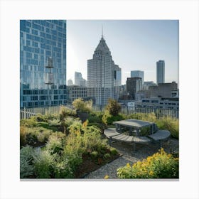 High Rise Garden Canvas Print