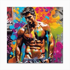 Splatter Painting 31 Canvas Print