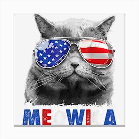 Hot Trend Cat 4th Of July S Meowica Merica Men Usa Canvas Print