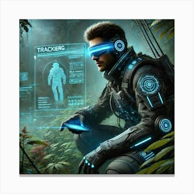 A Sci Fi Depiction Of Darius Krylov Showcasing His Canvas Print