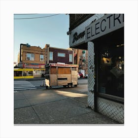 Taco Truck In Queens, New York Canvas Print