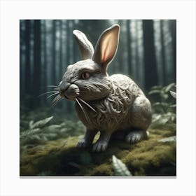 Rabbit In The Forest 54 Canvas Print