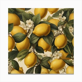 Default Default Vintage Lemons For Defferent Seasons Aestethic 1 Canvas Print