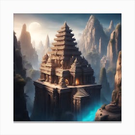 Mountain Temple 6 Canvas Print