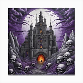 Castle Of Skulls 6 Canvas Print