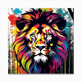 Lion Painting 6 Canvas Print