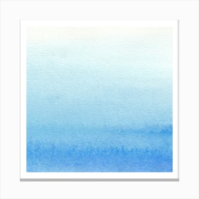 Watercolor blue Canvas Print