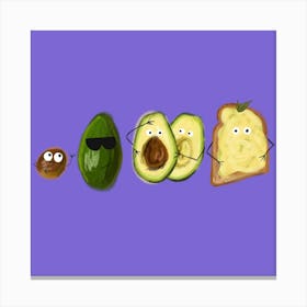 Evolution of an Avocado Canvas Print